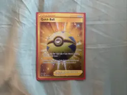 Quick Ball 216/202 Pokemon TCG Sword & Shield Base Holo Secret Gold Rare NM - Image 1