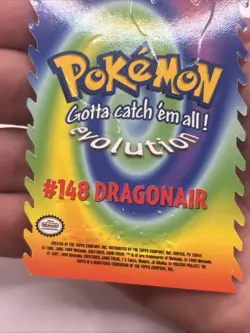 Dragonair # 148 Pokemon Evolution 1999 TCG Topps Die Cut Embossed 11 of 12 Rare - Image 5