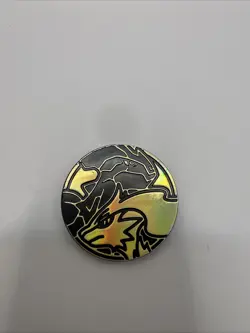 Pokemon Reshiram & Zekrom Coin Gold Holo TCG Official - Image 1