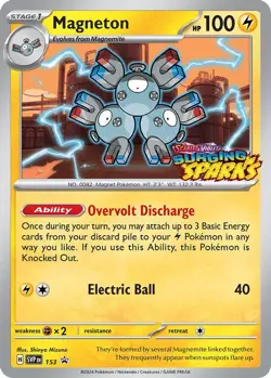 Pokemon Magneton (153/227) Scarlet & Violet Black Star Promos LP HOLO - Image 1