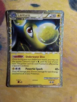 Lanturn Prime 86/95 Unleashed Holo Card Ultra Rare 2010 HGSS Pokemon - Image 3