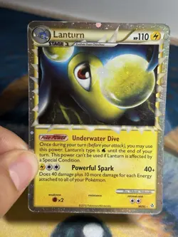 Lanturn Prime 86/95 Unleashed Holo Card Ultra Rare 2010 HGSS Pokemon - Image 4