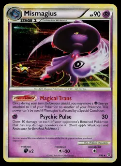 Pokemon Card - Mismagius Unleashed 5/95 Holo Rare - Image 1