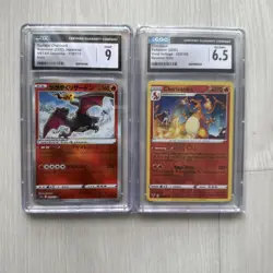 Pokemon Binder Collection Of 120+ Vintage And Modern Cards & 2 Charizard Slabs - Image 2