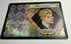 2001 HARRY POTTER TCG BASE SET HOLO FOIL RARE CARD #2/116 DRACO MALFOY UNPLAYED - Image 2