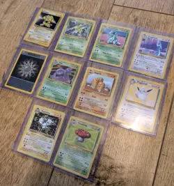 10 Pokemon Vintage Base Jungle Fossil Set Rare Cards Holo and Non Holo 1998 - Image 1