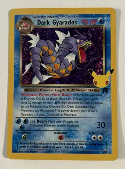 Pokemon Dark Gyarados TCG Holo Rare Card 8/82 Celebrations Classic Collection LP - Image 1