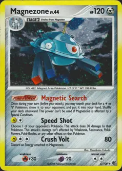 Magnezone 5/100 Holo Rare Stormfront Pokemon Card LP - Image 1