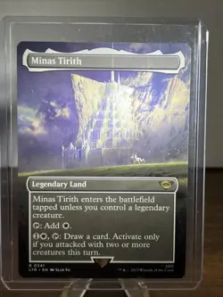 Minas Tirith Lord Of The Rings MTG Borderless Rare 0341 - Unplayed - Image 1