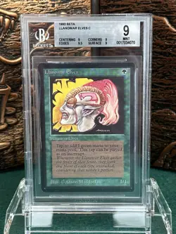 Llanowar Elves - Beta - MTG - BGS 9 Quad+ - Image 1