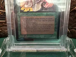 Llanowar Elves - Beta - MTG - BGS 9 Quad+ - Image 3