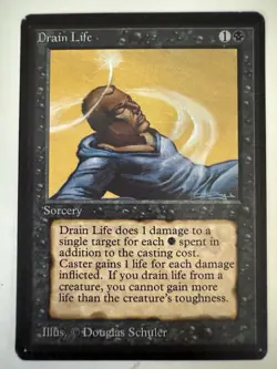 Drain Life Limited Edition - Beta Edition Regular, Magic The Gathering (MTG) - Image 1