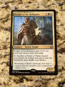 Knight of the Reliquary - Iconic Masters MTG Rare (203/249) pack fresh near mint - Image 1