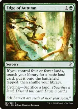 X 1 Edge of Autumn NM Time Spiral Remastered 201 MTG Magic The Gathering - Image 1