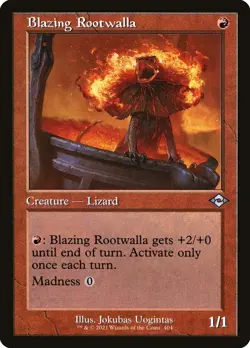 MTG Blazing Rootwalla MH2 Retro Uncommon NM Red Lizard Pump Madness EDH - Image 4