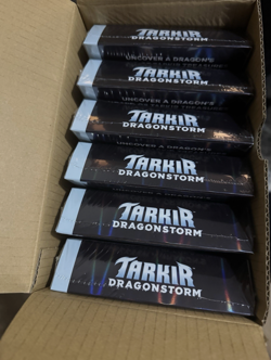 Tarkir Dragonstorm Collector Booster Box Case 6 New Sealed (Open to Show Content - Image 1