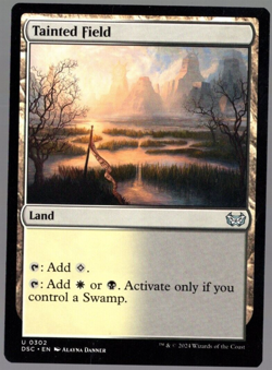 Tainted Field 0302 Non Foil Uncommon Duskmourn MTG Near Mint - Image 1