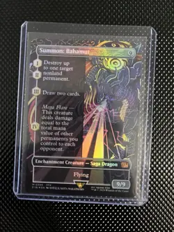 Summon: Bahamut (Borderless) Final Fantasy Foil - Image 1