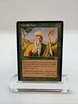 Worldly Tutor Mirage 1996 Excellent Mtg Magic The Gathering Illus David O’Connor - Image 1