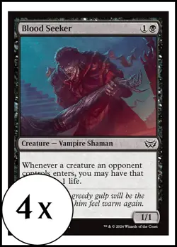 MTG - 4 x Blood Seeker - Duskmourn Commander - Playset 4x x4 - Image 1