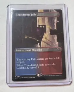 Thundering Falls #331 Murders at Karlov Manor Borderless Rare Land MTG NM/M - Image 1
