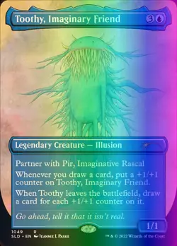MTG Toothy, Imaginary Friend (1049/1990) Secret Lair Drop Series LP FOIL - Image 1