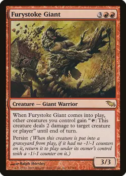 MTG Magic the Gathering Furystoke Giant (93/315) Shadowmoor LP - Image 1