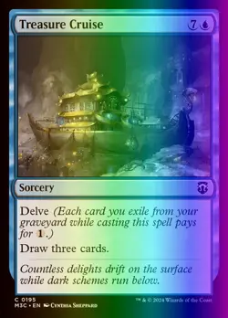 MTG Treasure Cruise (195r/782) Modern Horizons 3 Commander LP FOIL - Image 1