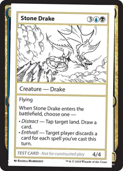 MTG Magic the Gathering Stone Drake (363/390) Mystery Booster 2 LP - Image 1