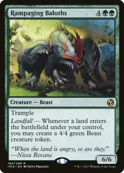 MTG Magic the Gathering Rampaging Baloths (184/256) Iconic Masters LP - Image 1