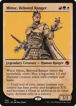 MTG Minsc, Beloved Ranger (344/518) Adventures in the Forgotten Realms LP - Image 1