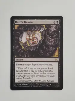 MtG Hero's Demise NM/LP x1 - Betrayers of Kamigawa - Image 1