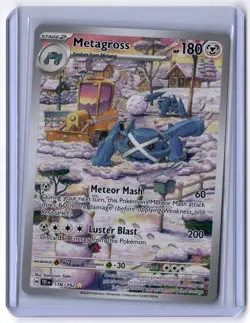 Metagross - 178/162 Illustration Rare Holo NM Pokemon SV05: Temporal Forces - Image 1