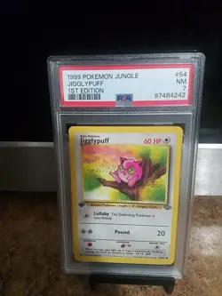 1999 Pokemon Jungle Jigglypuff 1st Edition Psa 7 - Image 2