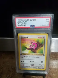 1999 Pokemon Jungle Jigglypuff 1st Edition Psa 7 - Image 3