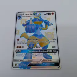 Pokemon TCG 2019 Sun & Moon Hidden Fates Lucario GX SV64/SV94 - Image 1