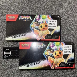 Pokemon TCG: S&V Prismatic Evolutions Surprise Box 2x Factory Sealed English - Image 1