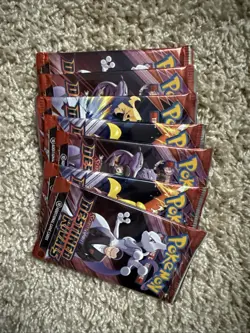 POKEMON SCARLET & VIOLET LOT 7 BOOSTER PACKS DESTINED RIVALS Sealed - Image 1