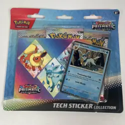 Pokemon TCG Scarlet Violet Prismatic Evolutions Tech Sticker Collection Glaceon - Image 1