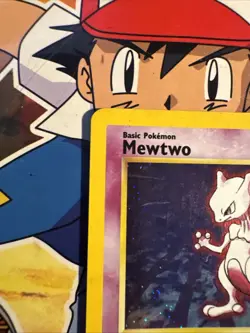 Pokemon TCG Mewtwo Base Set 10/102 Holo 1999-2000 Wizards Base Set Swirl - Image 5