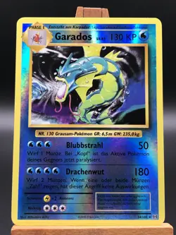 Pokemon XY Evolution Garados Reverse Holo Rare Deutsch German 34/108 NM - Image 1