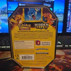 Pokemon TCG: Hidden Fates Tin - Gyarados GX - Sealed - Image 3