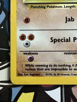 Pokemon TCG Hitmonchan Base Set 7/102 Holo HP - Image 5