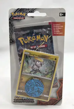 Pokemon Sun & Moon Burning Shadows Checklane Blister Pack (Jangmo-o) Sealed - Image 1