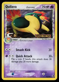 Quilava (Delta Species) 36/101 Dragon Frontiers Reverse Holo Pokemon Card - Image 1