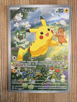 Pikachu - SVP088 - Full Art Black Star Holo Rare Promo - Pokemon Card - NM - Image 1