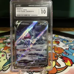 CGC 10 GEM MINT Suicune V GG38/GG70 Crown Zenith Alt Art Pokemon Card English - Image 1