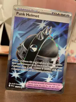 Pokemon TCG Punk Helmet Phantasmal Flames 121/094 Ultra Rare Holo Card NM - Image 1