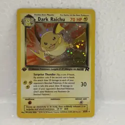 Pokemon Card - Team Rocket 83/82 - DARK RAICHU (holo-foil) *1st Edition* *NM - Image 1