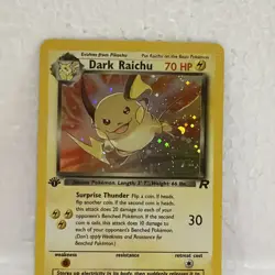 Pokemon Card - Team Rocket 83/82 - DARK RAICHU (holo-foil) *1st Edition* *NM - Image 4